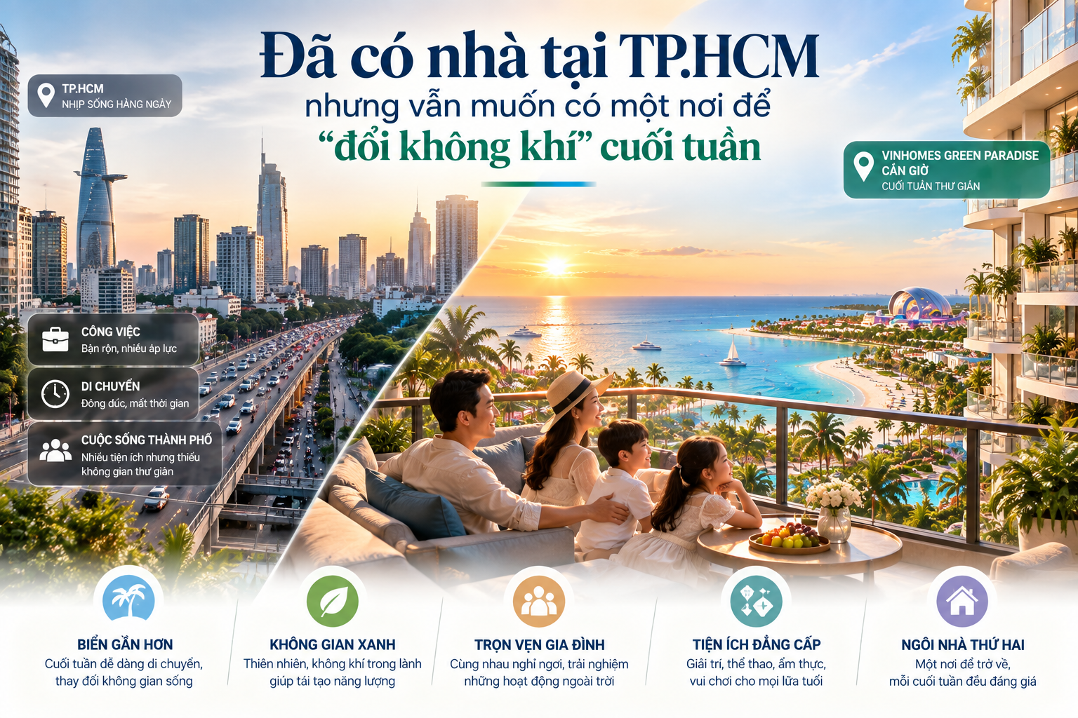 Đã có nhà tại TPHCM vần muốn 1 căn nghỉ dưỡng tại Cần Giờ